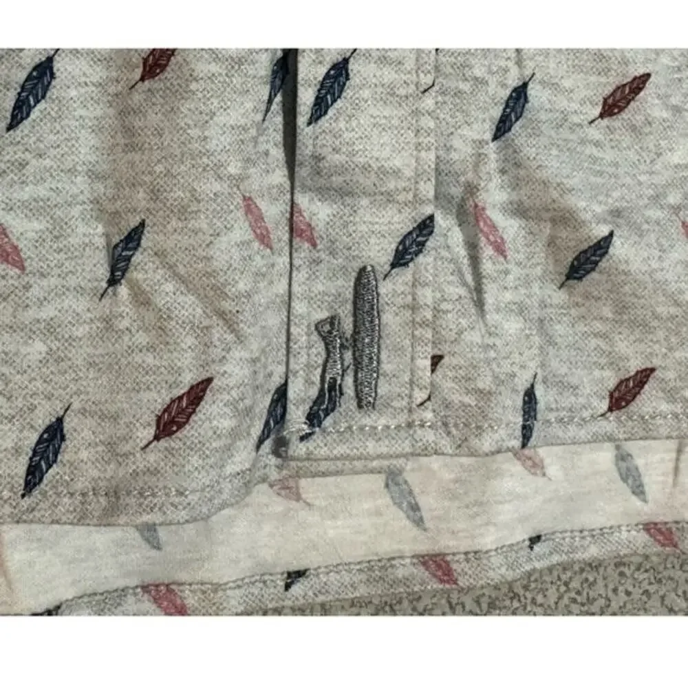 Johnnie-O Ruskin Featherweight Button Up Shirt‎ NWT Men's Sz XXL Feathers Gray